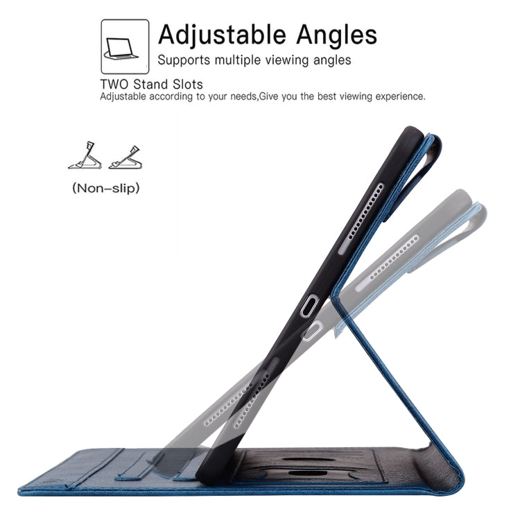 For Lenovo Xiaoxin Pad M11 2024 Cat Buckle Leather Tablet Case(Royal Blue) - Lenovo by PMC Jewellery | Online Shopping South Africa | PMC Jewellery | Buy Now Pay Later Mobicred