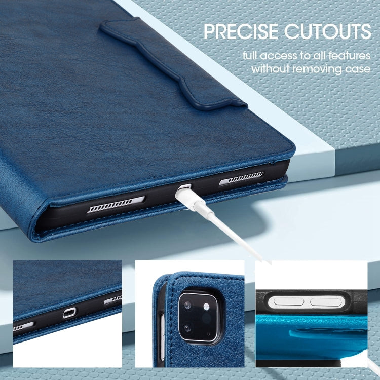 For Lenovo Xiaoxin Pad M11 2024 Cat Buckle Leather Tablet Case(Royal Blue) - Lenovo by PMC Jewellery | Online Shopping South Africa | PMC Jewellery | Buy Now Pay Later Mobicred