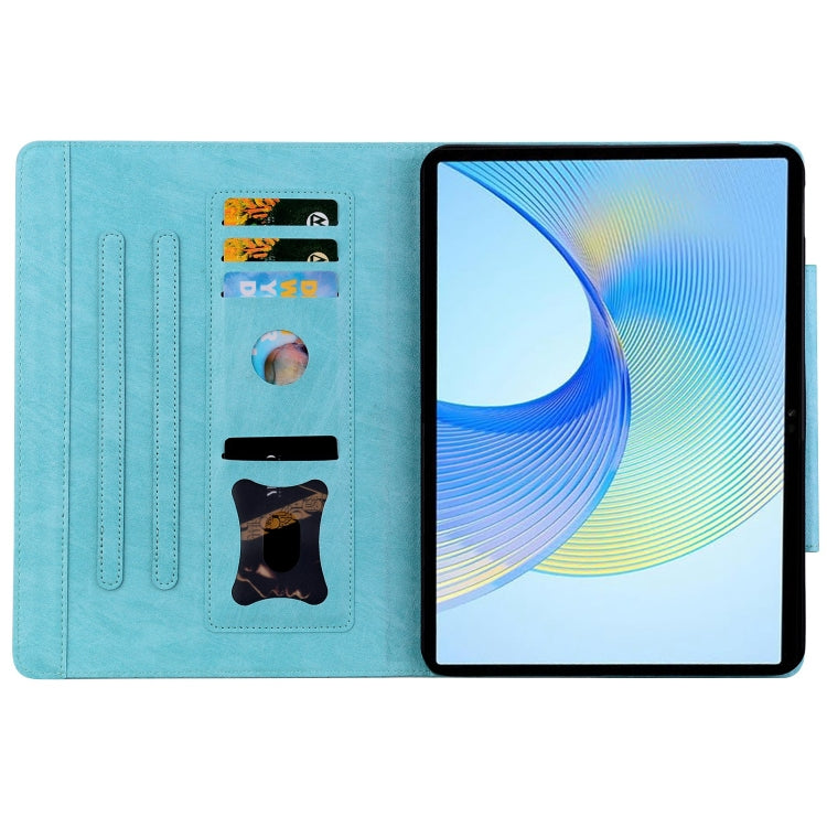 For Honor Pad 8 Cat Buckle Leather Tablet Case(Sky Blue) - Honor by PMC TechLife | Online Shopping South Africa | PMC TechLife | Buy Now Pay Later Mobicred