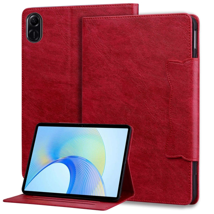 For Honor Pad X8a Cat Buckle Leather Tablet Case(Red) - Honor by PMC TechLife | Online Shopping South Africa | PMC TechLife | Buy Now Pay Later Mobicred