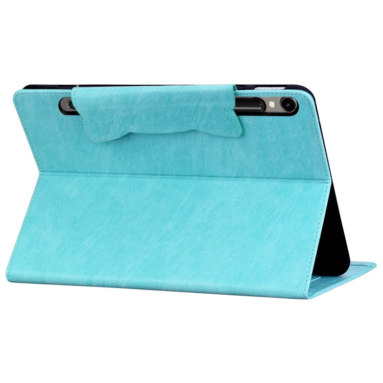 For Samsung Galaxy Tab S9+ / S8+ / S7+ Cat Buckle Leather Smart Tablet Case(Sky Blue) - Galaxy Tab S9+ Cases by PMC Jewellery | Online Shopping South Africa | PMC Jewellery | Buy Now Pay Later Mobicred