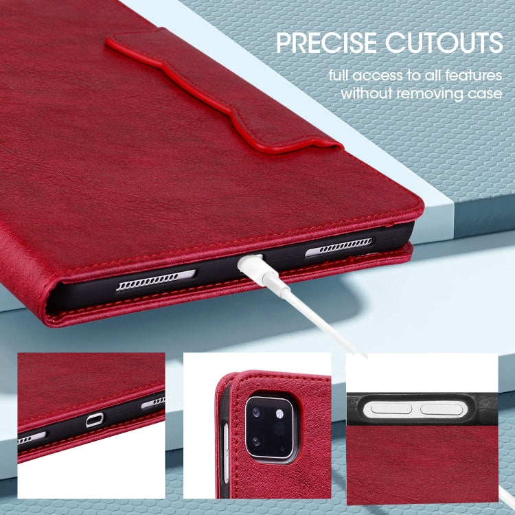 For Samsung Galaxy Tab S9+ / S8+ / S7+ Cat Buckle Leather Smart Tablet Case(Red) - Galaxy Tab S9+ Cases by PMC Jewellery | Online Shopping South Africa | PMC Jewellery | Buy Now Pay Later Mobicred