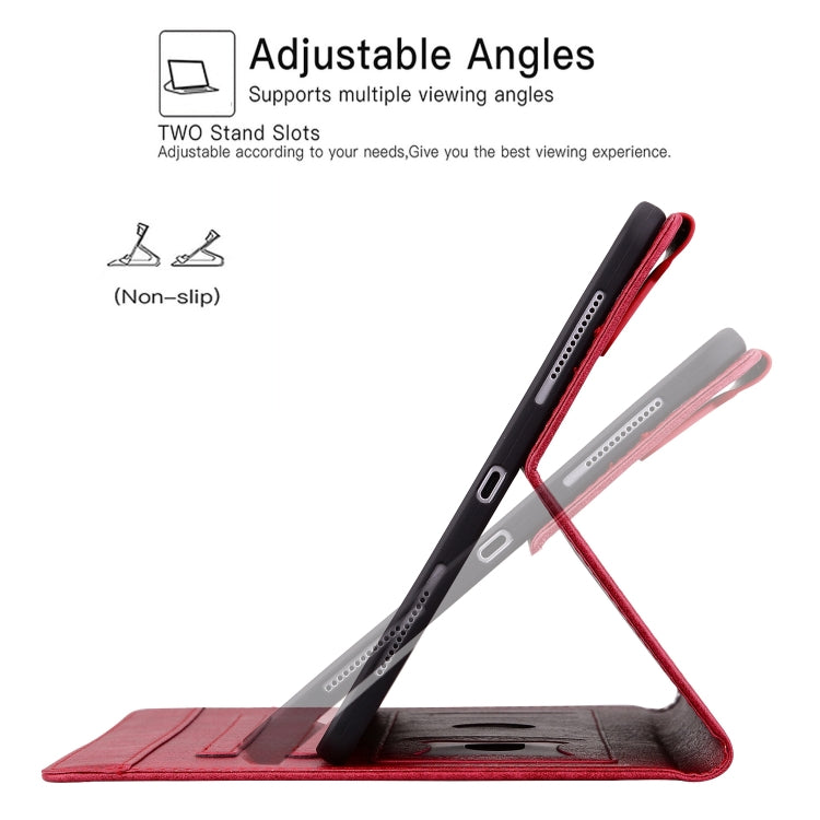 For Amazon Kindle Fire HD 10 2023 / 2021 Cat Buckle Leather Smart Tablet Case(Red) - Amazon by PMC TechLife | Online Shopping South Africa | PMC TechLife | Buy Now Pay Later Mobicred