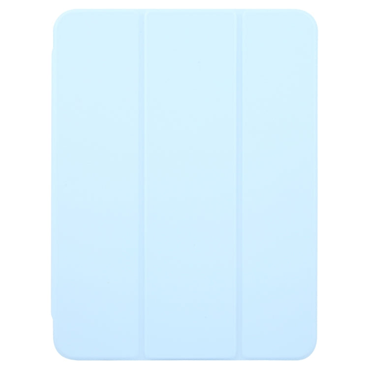 For iPad Air 11 2024 / Air 5 / Air 4 GEBEI Acrylic TPU 3-folding Rotating Smart Tablet Leather Case withh Pen Slot(Sky Blue) - iPad Air 11 2024 Cases by GEBEI | Online Shopping South Africa | PMC Jewellery | Buy Now Pay Later Mobicred