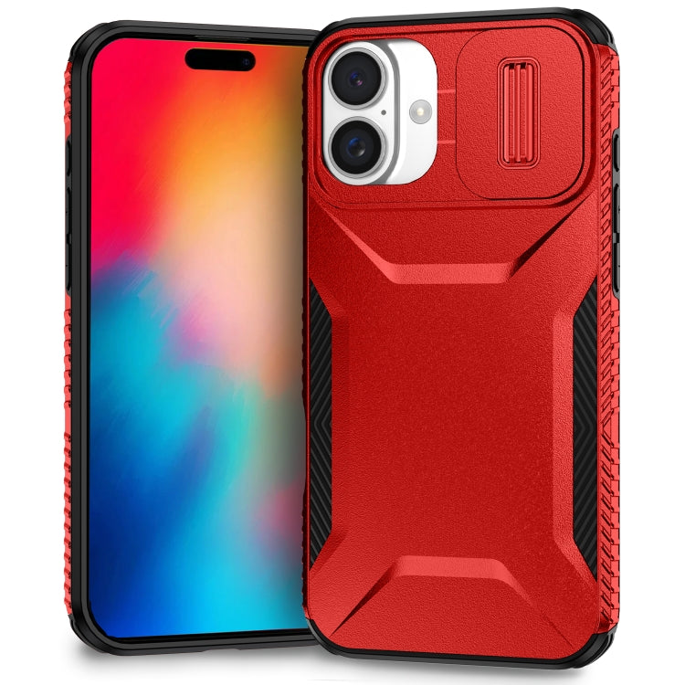For iPhone 16 Sliding Camshield Phone Case(Red) - iPhone 16 Cases by PMC TechLife | Online Shopping South Africa | PMC TechLife | Buy Now Pay Later Mobicred