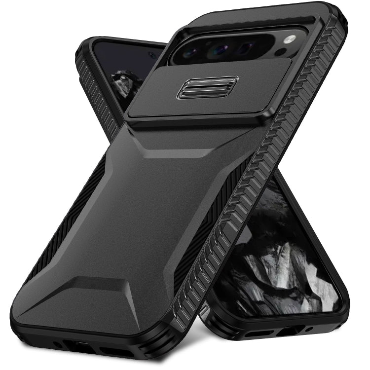 For Google Pixel 9 Pro XL Sliding Camshield Phone Case(Black) - Google Cases by PMC Jewellery | Online Shopping South Africa | PMC Jewellery | Buy Now Pay Later Mobicred