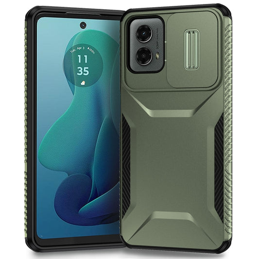 For Motorola Moto G 5G 2024 Sliding Camshield Phone Case(Alpine Green) - Motorola Cases by PMC Jewellery | Online Shopping South Africa | PMC Jewellery | Buy Now Pay Later Mobicred