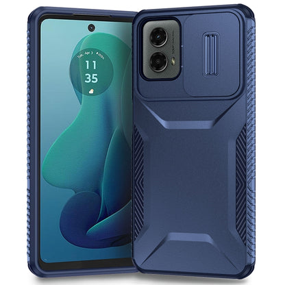 For Motorola Moto G 5G 2024 Sliding Camshield Phone Case(Blue) - Motorola Cases by PMC Jewellery | Online Shopping South Africa | PMC Jewellery | Buy Now Pay Later Mobicred