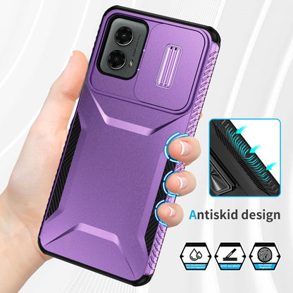 For Motorola Moto G 5G 2024 Sliding Camshield Phone Case(Purple) - Motorola Cases by PMC Jewellery | Online Shopping South Africa | PMC Jewellery | Buy Now Pay Later Mobicred