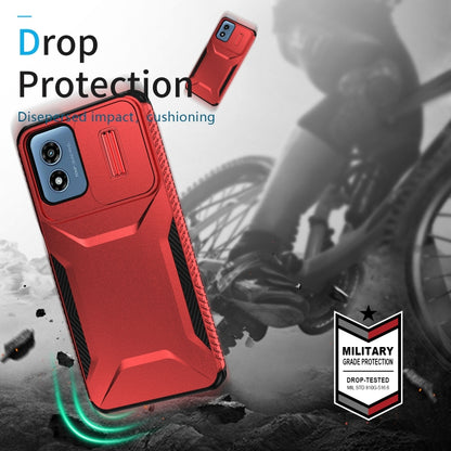 For Motorola Moto G Play 4G 2024 Sliding Camshield Phone Case(Red) - Motorola Cases by PMC Jewellery | Online Shopping South Africa | PMC Jewellery | Buy Now Pay Later Mobicred