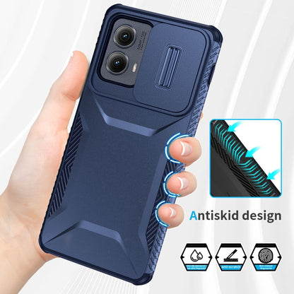 For Motorola Edge 5G 2024 Sliding Camshield Phone Case(Blue) - Motorola Cases by PMC Jewellery | Online Shopping South Africa | PMC Jewellery | Buy Now Pay Later Mobicred