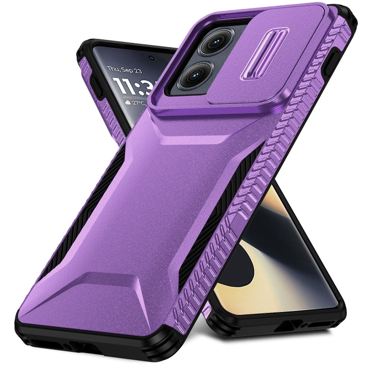 For Motorola Edge 5G 2024 Sliding Camshield Phone Case(Purple) - Motorola Cases by PMC Jewellery | Online Shopping South Africa | PMC Jewellery | Buy Now Pay Later Mobicred