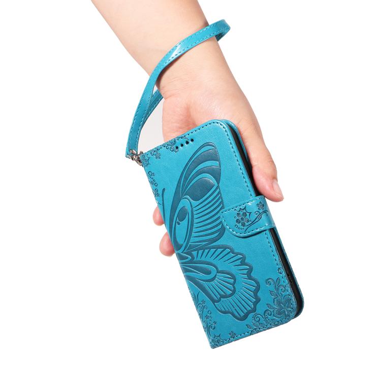 For Huawei Pura 80 5G Swallowtail Butterfly Embossed Leather Phone Case(Blue) - free shipping - PMC TechLife - Order now!