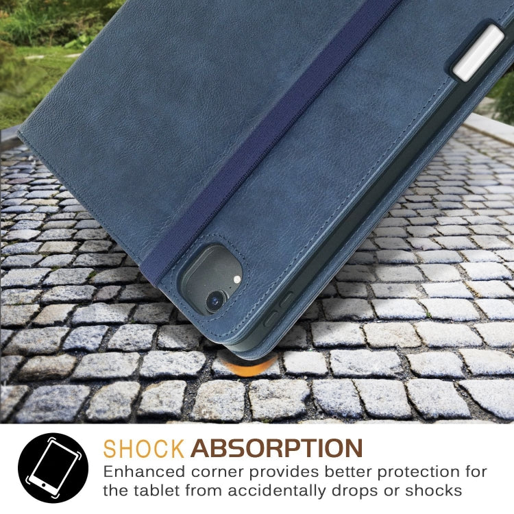 For iPad Air 11 2024 / Pro 11 2022 Front Stand Smart TPU Leather Tablet Case(Dark Blue) - iPad Air 11 2024 Cases by PMC Jewellery | Online Shopping South Africa | PMC Jewellery | Buy Now Pay Later Mobicred