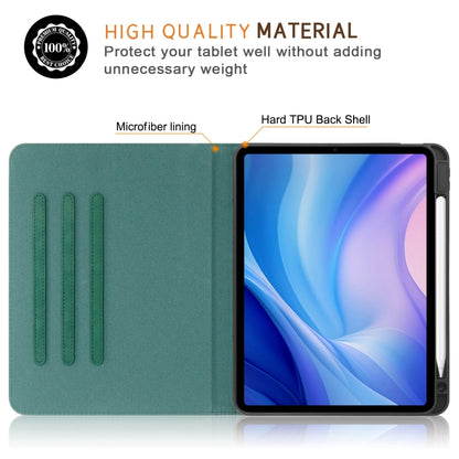 For iPad Air 11 2024 / Pro 11 2022 Front Stand Smart TPU Leather Tablet Case(Green) - iPad Air 11 2024 Cases by PMC Jewellery | Online Shopping South Africa | PMC Jewellery | Buy Now Pay Later Mobicred