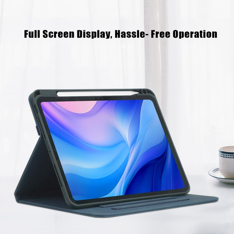 For iPad Pro 11 2024 Front Stand Smart TPU Leather Tablet Case(Dark Blue) - iPad Pro 11 2024 Cases by PMC Jewellery | Online Shopping South Africa | PMC Jewellery | Buy Now Pay Later Mobicred