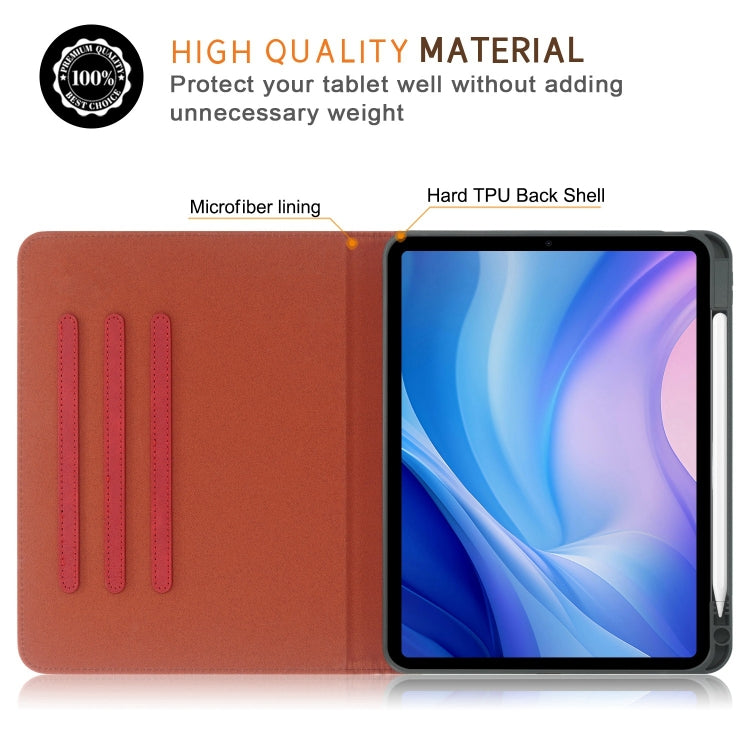 For iPad Pro 11 2024 Front Stand Smart TPU Leather Tablet Case(Red) - iPad Pro 11 2024 Cases by PMC Jewellery | Online Shopping South Africa | PMC Jewellery | Buy Now Pay Later Mobicred