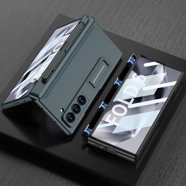 For Samsung Galaxy Z Fold6 GKK Integrated Full Coverage Magnetic Fold Phone Case with Pen Slot, Not Included Pen(Titanium Gray) - Galaxy Z Fold6 5G Cases by GKK | Online Shopping South Africa | PMC Jewellery | Buy Now Pay Later Mobicred