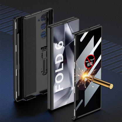 For Samsung Galaxy Z Fold6 GKK Integrated Anti Peep Full Coverage Magnetic Fold Phone Case with Pen Box, Not Included Pen(Black) - Galaxy Z Fold6 5G Cases by GKK | Online Shopping South Africa | PMC Jewellery | Buy Now Pay Later Mobicred