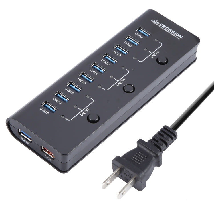 ORICO CRU3-H9C1 10 Port USB3.0 12V 4A HUB Power Adapter, Plug:US Plug - Power Supply by ORICO | Online Shopping South Africa | PMC Jewellery | Buy Now Pay Later Mobicred