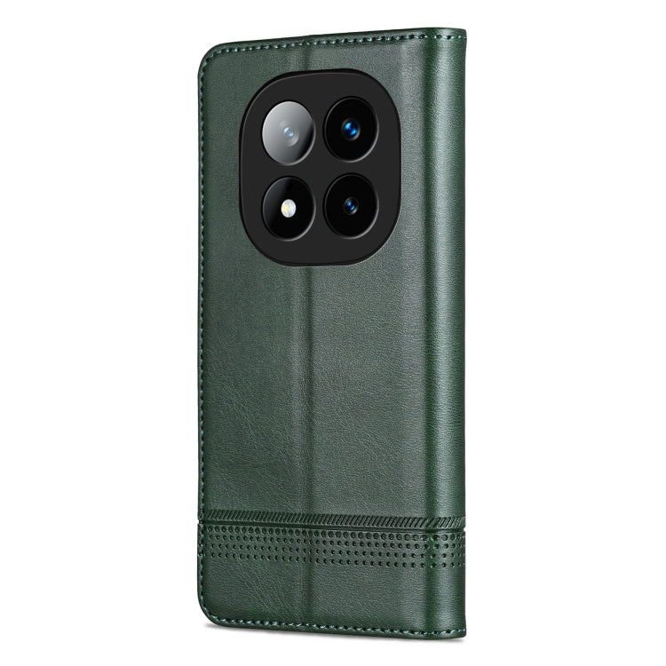 For Redmi Note 14 Pro+ 5G AZNS Magnetic Calf Texture Flip Leather Phone Case(Dark Green) - Note 14 Pro+ Cases by AZNS | Online Shopping South Africa | PMC Jewellery | Buy Now Pay Later Mobicred