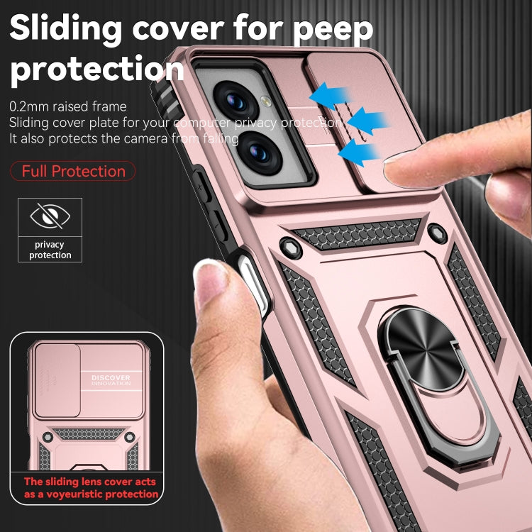 For Motorola Moto G Power 5G 2024 Sliding Camshield Holder Phone Case(Rose Gold) - Motorola Cases by PMC Jewellery | Online Shopping South Africa | PMC Jewellery | Buy Now Pay Later Mobicred