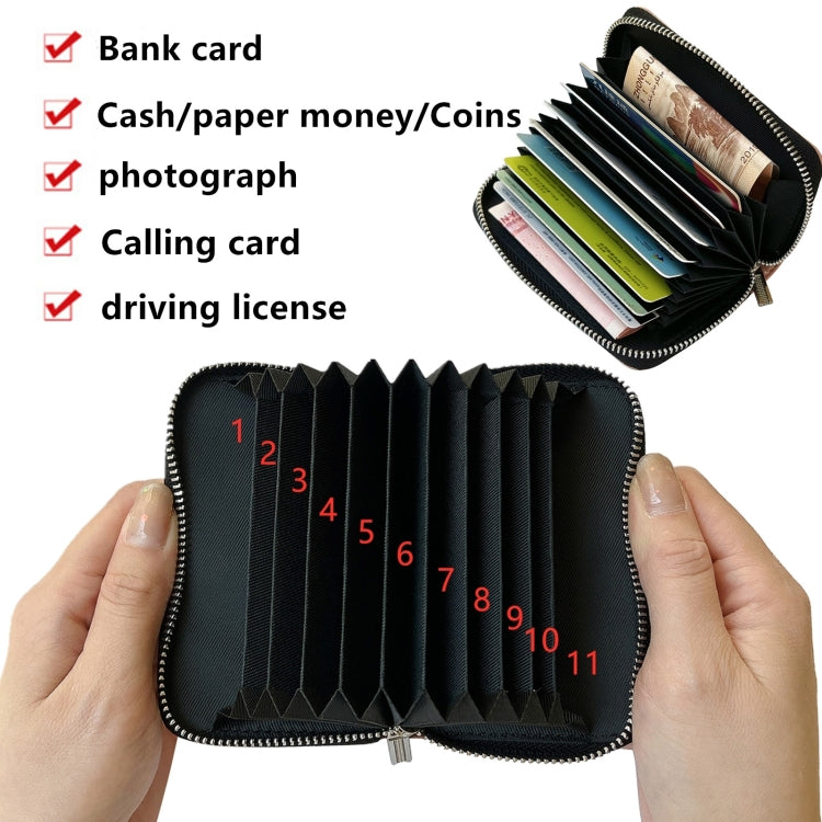 For Samsung Galaxy S24 Ultra 5G Solid Color Zipper 11-Card Slots Bag Phone Case with Lanyard(Black) - Galaxy S24 Ultra 5G Cases by PMC Jewellery | Online Shopping South Africa | PMC Jewellery | Buy Now Pay Later Mobicred