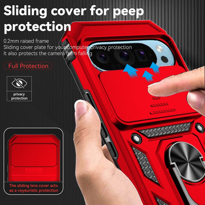 For Google Pixel 9 Sliding Camshield Holder Phone Case(Red) - Google Cases by PMC Jewellery | Online Shopping South Africa | PMC Jewellery | Buy Now Pay Later Mobicred