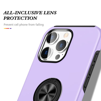 For iPhone 16 Magnetic Ring Holder Phone Case(Purple) - iPhone 16 Cases by PMC Jewellery | Online Shopping South Africa | PMC Jewellery | Buy Now Pay Later Mobicred