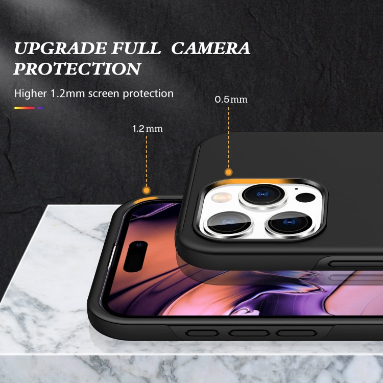 For iPhone 16 Pro Magnetic Ring Holder Phone Case(Black) - iPhone 16 Pro Cases by PMC TechLife | Online Shopping South Africa | PMC TechLife | Buy Now Pay Later Mobicred