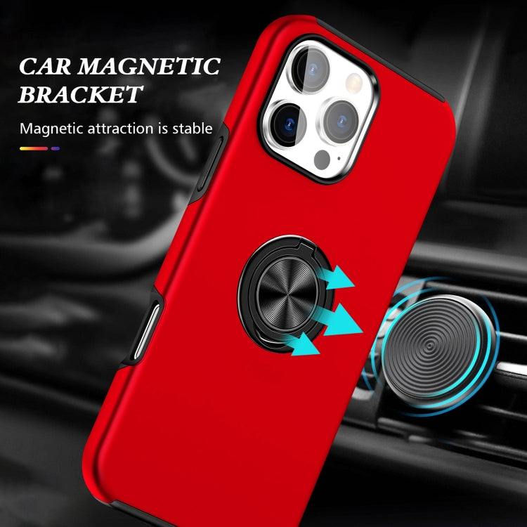 For iPhone 16 Pro Magnetic Ring Holder Phone Case(Red) - iPhone 16 Pro Cases by PMC Jewellery | Online Shopping South Africa | PMC Jewellery | Buy Now Pay Later Mobicred