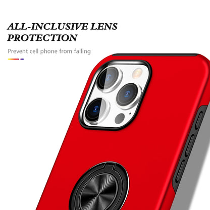 For iPhone 16 Pro Magnetic Ring Holder Phone Case(Red) - iPhone 16 Pro Cases by PMC Jewellery | Online Shopping South Africa | PMC Jewellery | Buy Now Pay Later Mobicred