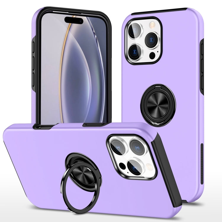 For iPhone 16 Pro Magnetic Ring Holder Phone Case(Purple) - iPhone 16 Pro Cases by PMC Jewellery | Online Shopping South Africa | PMC Jewellery | Buy Now Pay Later Mobicred