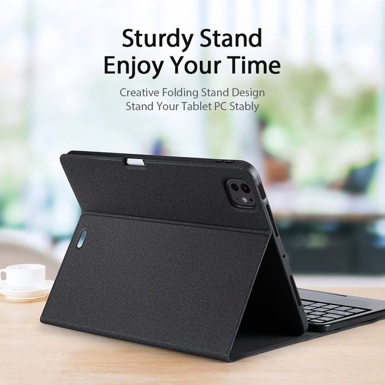 For iPad Pro 11 2024 DUX DUCIS TK Series Wireless Bluetooth Keyboard Tablet Protective Case(Black) - free shipping - PMC TechLife - Order now!