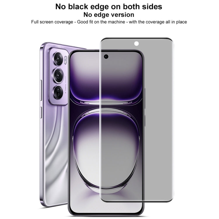 For OPPO Reno12 Pro Global imak 3D Curved Privacy Full Screen Tempered Glass Film - Reno12 Pro Tempered Glass by imak | Online Shopping South Africa | PMC Jewellery | Buy Now Pay Later Mobicred