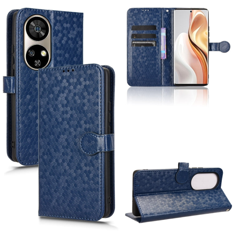 For Ulefone Note 17 Pro Honeycomb Dot Texture Leather Phone Case(Blue) - Ulefone Cases by PMC Jewellery | Online Shopping South Africa | PMC Jewellery | Buy Now Pay Later Mobicred