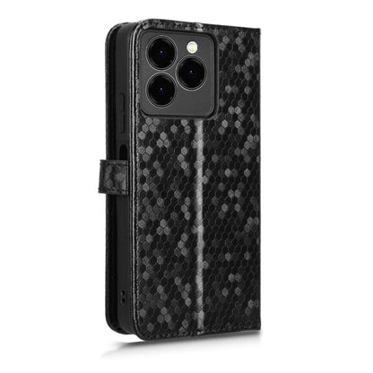 For Ulefone Note 20 Pro Honeycomb Dot Texture Leather Phone Case(Black) - Ulefone Cases by PMC Jewellery | Online Shopping South Africa | PMC Jewellery | Buy Now Pay Later Mobicred