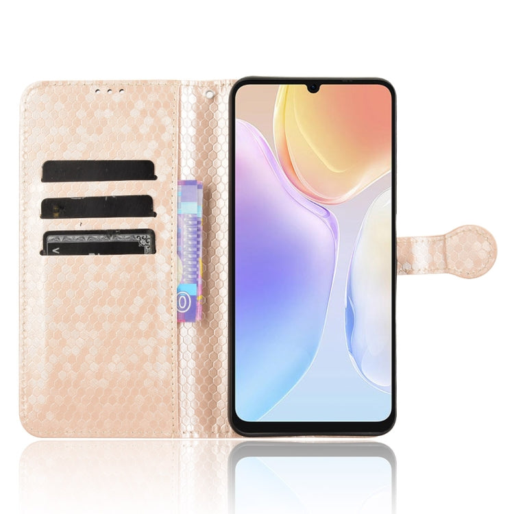 For Ulefone Note 20 Pro Honeycomb Dot Texture Leather Phone Case(Gold) - Ulefone Cases by PMC Jewellery | Online Shopping South Africa | PMC Jewellery | Buy Now Pay Later Mobicred