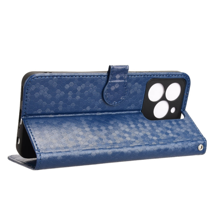 For Ulefone Note 20 Pro Honeycomb Dot Texture Leather Phone Case(Blue) - Ulefone Cases by PMC Jewellery | Online Shopping South Africa | PMC Jewellery | Buy Now Pay Later Mobicred