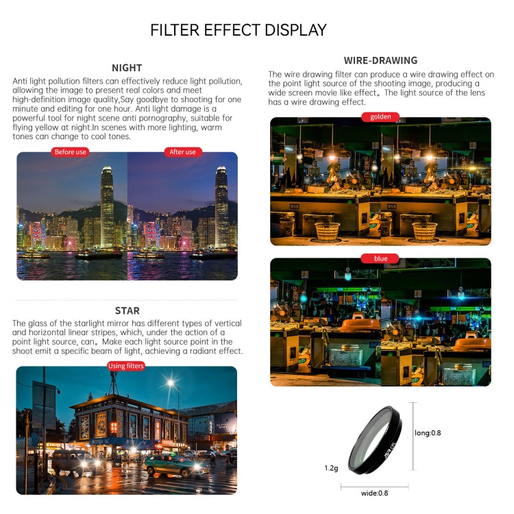 For Insta360 GO 3S JUNESTAR Camera Lens Filter, Filter:4 in 1 ND - Len Accessories by JSR | Online Shopping South Africa | PMC TechLife | Buy Now Pay Later Mobicred