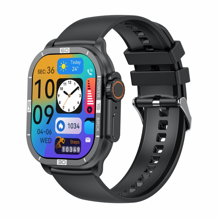 HK96S 2.06 inch BT5.3 IP68 Sport Smart Watch, Support Bluetooth Call / Sleep / Blood Oxygen / Heart Rate / Blood Pressure Health Monitor(Black) - Smart Watches by PMC Jewellery | Online Shopping South Africa | PMC Jewellery | Buy Now Pay Later Mobicred