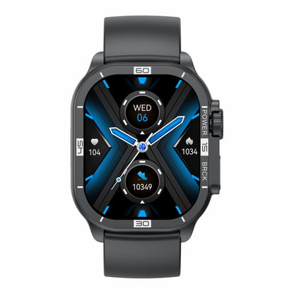 HK96S 2.06 inch BT5.3 IP68 Sport Smart Watch, Support Bluetooth Call / Sleep / Blood Oxygen / Heart Rate / Blood Pressure Health Monitor(Black) - Smart Watches by PMC Jewellery | Online Shopping South Africa | PMC Jewellery | Buy Now Pay Later Mobicred