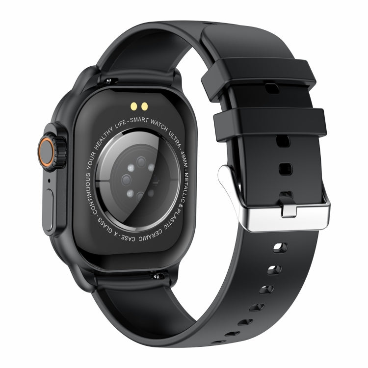 HK96S 2.06 inch BT5.3 IP68 Sport Smart Watch, Support Bluetooth Call / Sleep / Blood Oxygen / Heart Rate / Blood Pressure Health Monitor(Black) - Smart Watches by PMC Jewellery | Online Shopping South Africa | PMC Jewellery | Buy Now Pay Later Mobicred