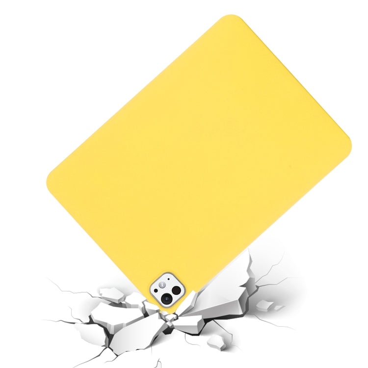 For iPad Pro 13 2024 Pure Color Liquid Silicone Shockproof Tablet Case(Yellow) - iPad Pro 13 2024 Cases by PMC TechLife | Online Shopping South Africa | PMC TechLife | Buy Now Pay Later Mobicred