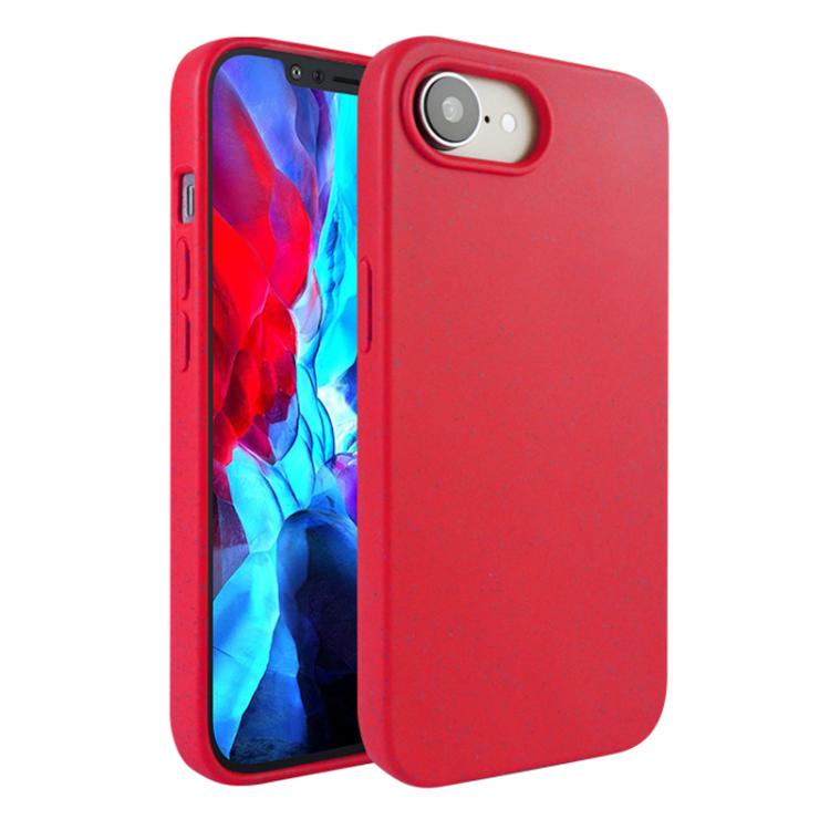 For iPhone 16e Wheat Straw TPU Phone Case(Red) - iPhone 16e Cases by PMC TechLife | Online Shopping South Africa | PMC TechLife | Buy Now Pay Later Mobicred