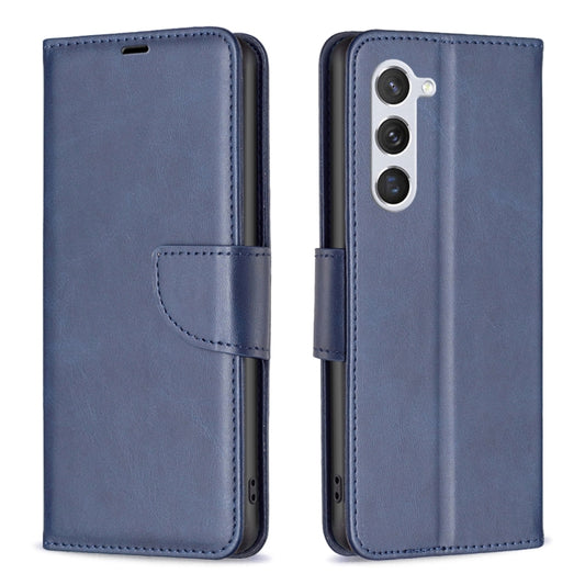 For Samsung Galaxy S25 5G Lambskin Texture Pure Color Flip Leather Phone Case(Blue) - Galaxy S25 5G Cases by PMC Jewellery | Online Shopping South Africa | PMC Jewellery | Buy Now Pay Later Mobicred