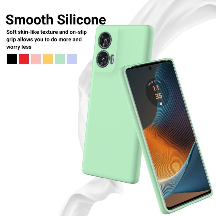 For Motorola Edge 50 Fusion Solid Color Liquid Silicone Dropproof Full Coverage Phone Case(Green) - free shipping - PMC TechLife - Order now!