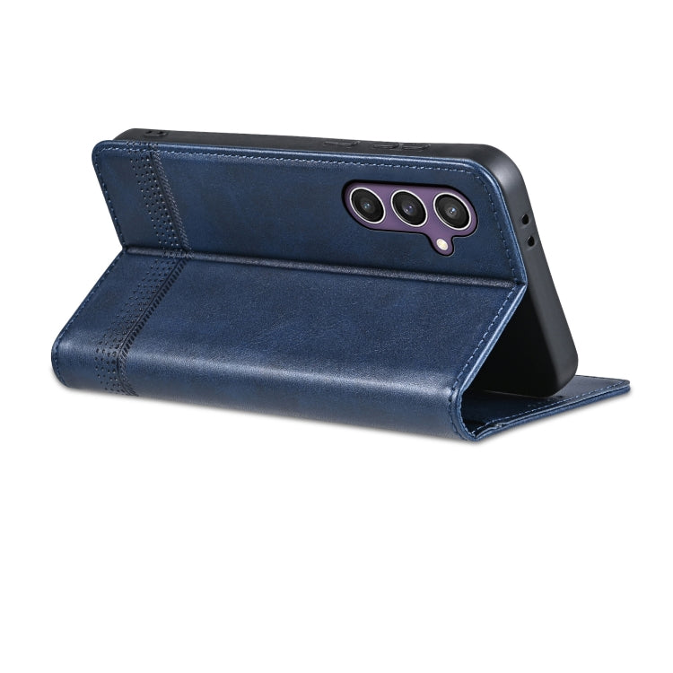 For Samsung Galaxy S24 FE 5G AZNS Magnetic Calf Texture Flip Leather Phone Case(Dark Blue) - Galaxy S24 FE 5G Cases by AZNS | Online Shopping South Africa | PMC Jewellery | Buy Now Pay Later Mobicred