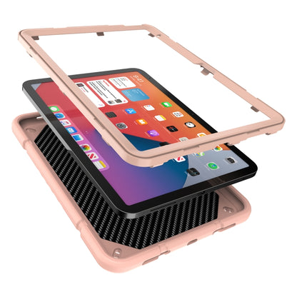 For iPad Air 11 2024 Armor Holder Silicone Hybrid PC Tablet Case(Rose Gold) - iPad Air 11 2024 Cases by PMC Jewellery | Online Shopping South Africa | PMC Jewellery | Buy Now Pay Later Mobicred