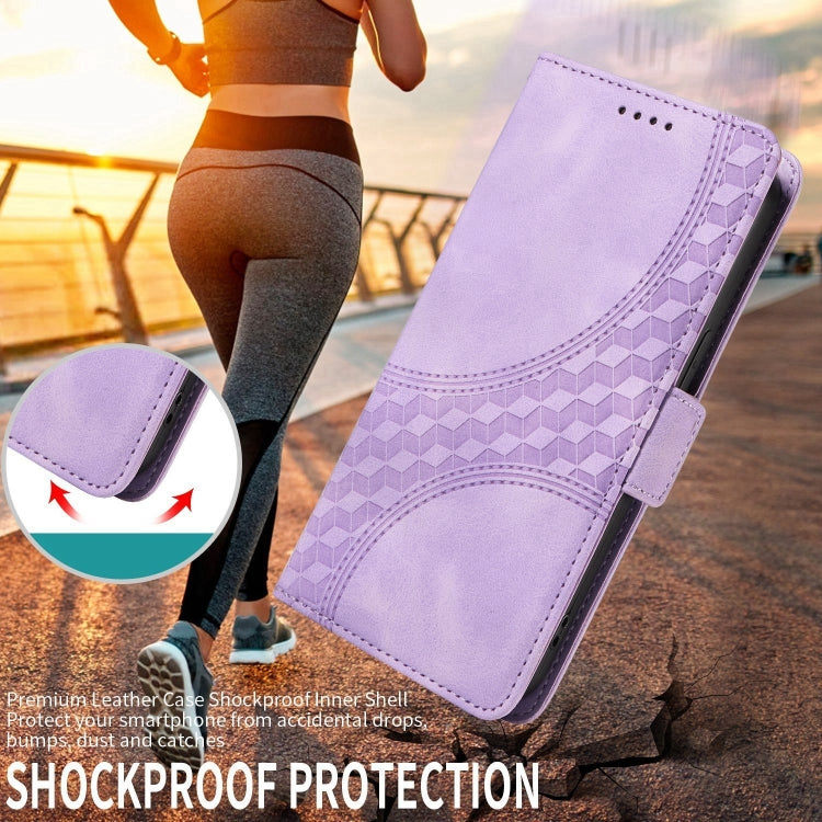 For Redmi K70 / K70 Pro Embossed Rhombus Starry Leather Phone Case(Purple) - K70 Pro Cases by PMC Jewellery | Online Shopping South Africa | PMC Jewellery | Buy Now Pay Later Mobicred